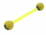  Sárga műanyag súlyzó piercing