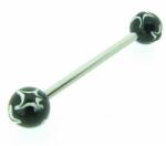  Súlyzórúd piercing acél és műanyag