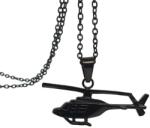  Nyaklánc medál helikopter lánccal: Faszén