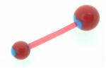  Rózsaszín banán műanyag piercing