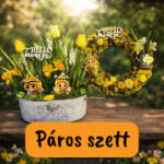  Tavaszi dekoráció - Méhecskés Páros Szett - Csináld Magad Csomag - tavaszi DIY projekthez