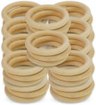  Natúr fa karika 7, 5cm 50db/csomag - OKOSÁR! - kreatív alkotáshoz