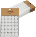  Tépőzár korongok fehér 30db x 12csomag - OKOSÁR! - kreatív alkotáshoz