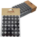  Tépőzár korongok fekete 30db x 12csomag - OKOSÁR! - kreatív alkotáshoz