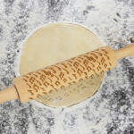  Kekszmintázó sodrófa - Hangjegy 38cm - kreatív dekorációhoz