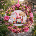  Tavaszi Dekoráció - Mesebeli Manós Ajtódísz - Csináld Magad Csomag - tavaszi DIY projekthez