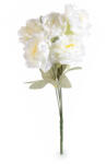Decorer Buchet Bujori artificiali albi verzi 47 cm (A56.42.59C)
