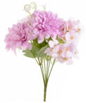 Decorer Buchet Dalia artificiala roz intens verde 30 cm (A56.42.87B)