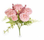 Decorer Buchet flori artificiale roz pudrat verzi 30 cm (A56.34.57C)