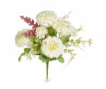 Decorer Buchet flori artificiale albe roz verzi 30 cm (A56.34.57A)