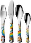 WMF Set tacamuri copii WMF Paw Patrol, 4 piese, inox Cromargan, pentru copii 3 ani, spalare la masina (1288086040) Tacam