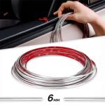  Rola Ornament autoadeziv, 6mm x 15m, culoare Crom SILVER (AVX-T2256)