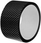  Rola ornament bandouri sau praguri autoadeziv din autocolant Carbon 5D, dimensiune 148 x 4 cm, culoare Neagra (AVX-PROT02) - mobiplaza