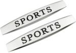  Set 2 x Embleme auto metalice, autoadezive, model "SPORTS", finisaj Crom, dimensiune, 10 x 1, 5 cm (AVX-T061023-2)