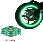  Set 16 ornamente Reflectorizante pentru jante auto, moto, culoare Verde (AVX-AG555C)