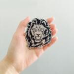  Emblema auto model "LION", reliefata 3D, dimensiune 6 x 7 cm (AVX-T150923-26)