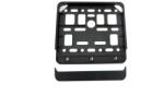 AMIO Suport numar inmatriculare negru pentru scooter 11.4 x 14cm (AVX-AM01169) - mobiplaza