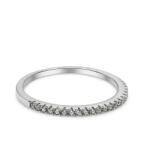 Flippy Inel Eternity Argint 925 cu Micro-Pave de Zirconiu, Jolie Silver, Marime 54 (TEO-06749)