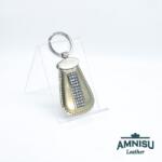 Amnisu Arany lakk csepp alakú swarovski köves bőr kulcstartó H2008OK