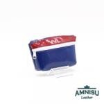 Amnisu Pepsi" kettő cipzáras bőr kulcstartó B6009