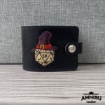 Amnisu D20 mintás bőr igazolványtartó - wizzard