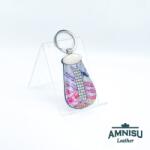 Amnisu Színes mintás csepp alakú swarovski köves kulcstartó H4017OK