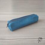 Amnisu Kék bőrből készült tolltartó