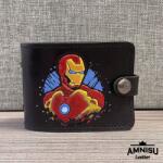 Amnisu Ironman-es bőr igazolványtartó