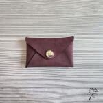 Amnisu Bordó egyfakkos bőr kártyatartó