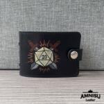 Amnisu D20 mintás bőr igazolványtartó - warrior