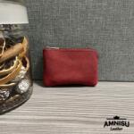Amnisu Piros egy cipzáras bőr kulcstartó A5002