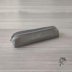 Amnisu Szürke bőrből készült tolltartó