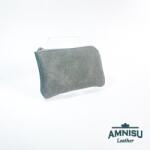 Amnisu Szürke egy cipzáras bőr kulcstartó A8012