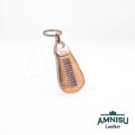 Amnisu Rosegold mintás csepp alakú swarovski köves bőr kulcstartó H2015