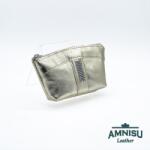 Amnisu Arany egy cipzáras egyenes swarovski köves bőr kulcstartó E2006