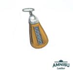 Amnisu Óarany csepp alakú swarovski köves bőr kulcstartó H2003