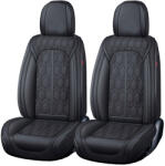 Carguard Huse auto premium 5 locuri Carguard Deluxe piele ecologică perforată - negru (HSA025)