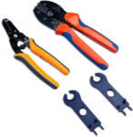  MC4 krimpelő és blankoló fogó készlet 2 szerelő kulccsal