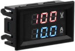  Digitális beépíthető feszültség áramerősség mérő DC 10A/100V