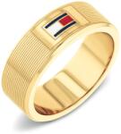 Tommy Hilfiger Stílusos aranyozott acél gyűrű H-Link 2790686 62 mm