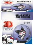 Ravensburger 55 db-os 3D puzzle - Hello Kitty és Barátai Balls - Kuromi (11629) (11629)