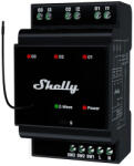 Shelly wave pro 3 lr , releu inteligent z-wave long range cu 3 canale, montaj pe sina din (3800238071998)