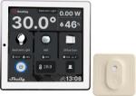 Shelly intrerupator smart cu touchscreen shelly wall display, alb, wi-fi, bluethooth + blu ht (3800235264898)