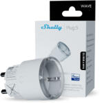 Shelly priza inteligenta shelly wave plug s cu monitorizare consum, wifi, control aplicatie, compatibil amazon alexa, google assistant (3800235269046)