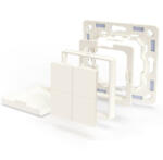 Shelly comutator de perete shelly blu wall switch 4 + rama pentru cadre legrand shelly (3800235266953)