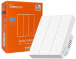 SONOFF intrerupator inteligent sonoff zbm5-3c-80w, 3 canale, 10a, zigbee , alb (6920075743050)