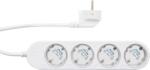 Shelly power strip 4 gen4 alb , prelungitor inteligent cu 4 prize si masurare consum (3800238070564)
