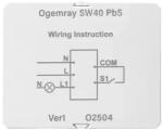 Shelly ogemray smart relay 25a , control inteligent pentru consumatori mari, cu functii complete shelly (3800238070885)