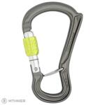 DMM Ceros Screwgate karabiner, titanium/lime