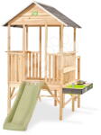 EXIT Toys Căsuță panoramică pe piloni Panorama 350 Wooden Playhouse Exit Toys din lemn de chiparos cu tobogan și bucătărie (ET50520350) Casuta pentru copii